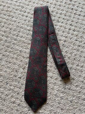 Vintage Briar Paisley Silk Necktie